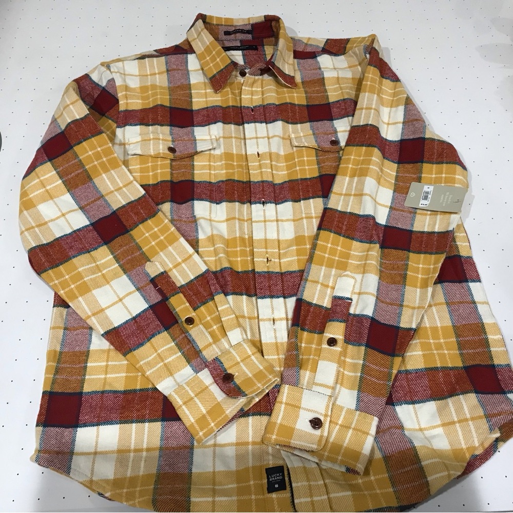 Lucky Brand Men’s Plaid Flannel Shirt